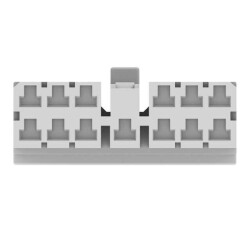 13 Rectangular Connectors - Housings Plug Black - 4