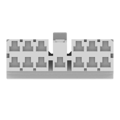 13 Rectangular Connectors - Housings Plug Black - 4
