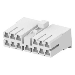 13 Rectangular Connectors - Housings Plug Black - TE Connectivity AMP Connectors