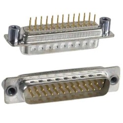 25 Position D-Sub Plug, Male Pins Connector - NorComp Inc.