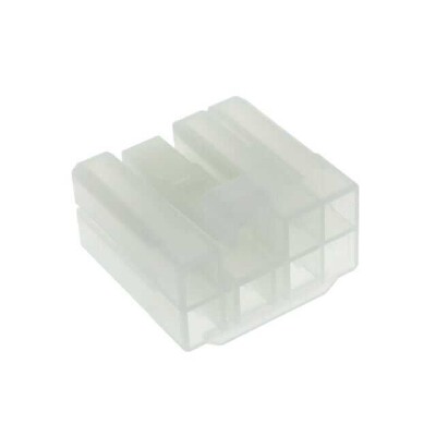 7 Rectangular Connectors - Housings Plug Natural - 1