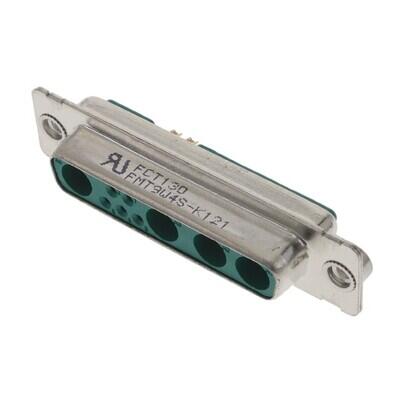 9 (5 + 4 Coax or Power) Position D-Sub, Combo Receptacle, Female Sockets Connector - 1