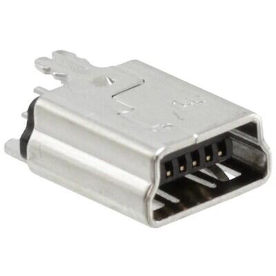 USB - mini B USB 2.0 Receptacle Connector 5 Position - 1