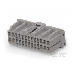 26 Rectangular Connectors - Housings Plug Gray - TE Connectivity AMP Connectors