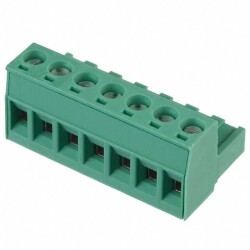 7 Position Terminal Block Plug, Female Sockets 0.200