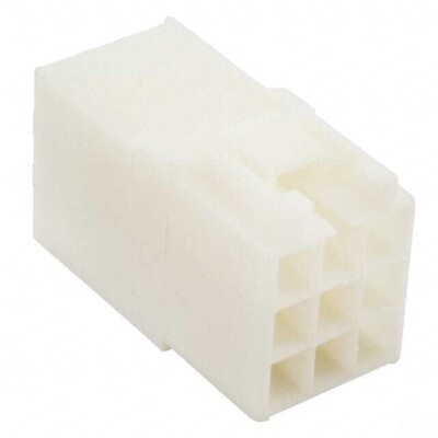 9 Rectangular Connectors - Housings Receptacle Natural 0.156