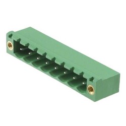 8 Position Terminal Block Header, Male Pins, Shrouded (4 Side) 0.197