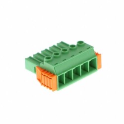 5 Position Terminal Block Plug, Female Sockets 0.300