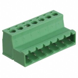 7 Position Terminal Block Plug, Male Pins 0.200