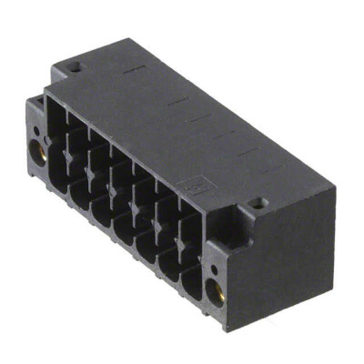 14 Position Terminal Block Header, Male Pins, Shrouded (4 Side) 0.138