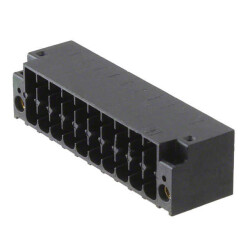 20 Position Terminal Block Header, Male Pins, Shrouded (4 Side) 0.138