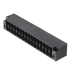 32 Position Terminal Block Header, Male Pins, Shrouded (4 Side) 0.138