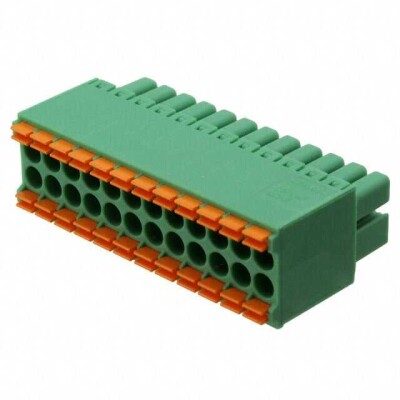24 Position Terminal Block Plug, Female Sockets 0.138