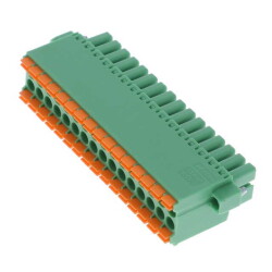 32 Position Terminal Block Plug, Female Sockets 0.138