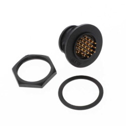 18 Position Circular Connector Receptacle, Male Pins Solder - Amphenol LTW