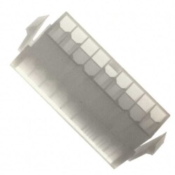 18 Position Rectangular Housing Connector Plug Natural 0.165
