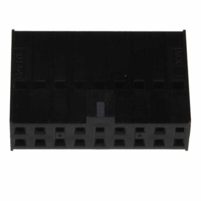 18 Rectangular Connectors - Housings Receptacle Black 0.100