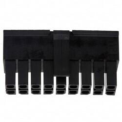 18 Rectangular Connectors - Housings Receptacle Black 0.118
