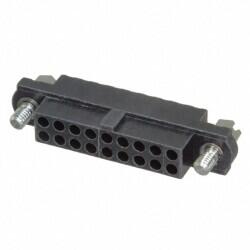 18 Rectangular Connectors - Housings Receptacle Black 0.079