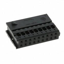 18 Rectangular Connectors - Housings Receptacle Black 0.100