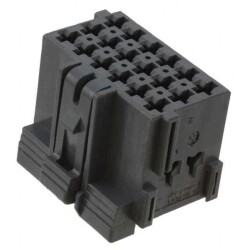 18 Rectangular Connectors - Housings Receptacle Gray 0.197
