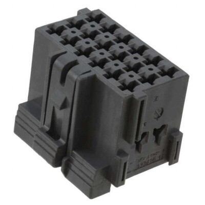 18 Rectangular Connectors - Housings Receptacle Gray 0.197