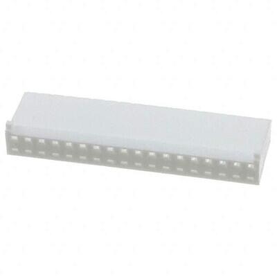 18 Rectangular Connectors - Housings Receptacle White 0.100