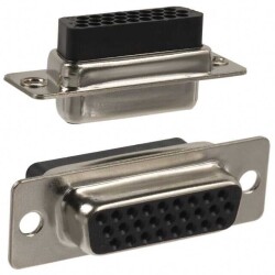 Receptacle for Female Contacts Housing D-Sub, High Density Connector 26 Position - 1