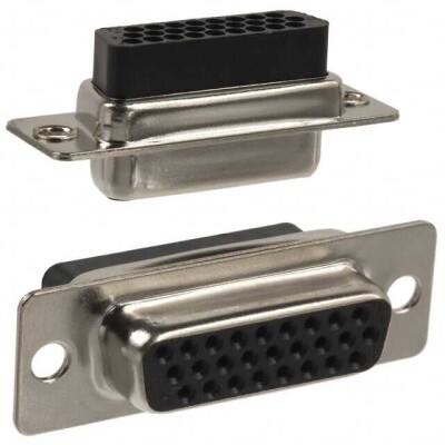 Receptacle for Female Contacts Housing D-Sub, High Density Connector 26 Position - 1