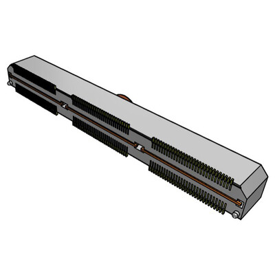 180 Position Connector Header, Outer Shroud Contacts Surface Mount Gold - 2