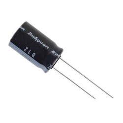 1800 µF 25 V Aluminum Electrolytic Capacitors Radial, Can 6000 Hrs @ 105°C - Rubycon