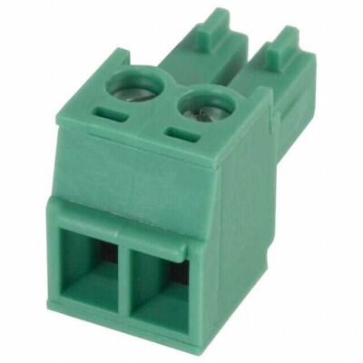 2 Position Terminal Block Plug, Female Sockets 0.150
