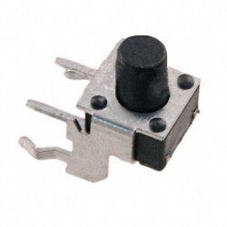 Tactile Switch SPST-NO Side Actuated Through Hole, Right Angle - TE Connectivity ALCOSWITCH Switches