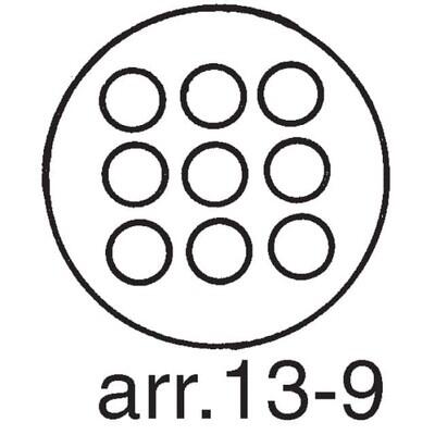9 Position Circular Connector Plug Housing Free Hanging (In-Line) Coupling Nut - 2