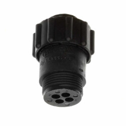4 Position Circular Connector Plug Housing Free Hanging (In-Line) Coupling Nut - TE Connectivity AMP Connectors