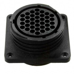 37 Position Circular Connector Receptacle Housing Panel Mount - TE Connectivity AMP Connectors