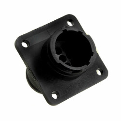 9 Position Circular Connector Receptacle Housing Panel Mount - TE Connectivity AMP Connectors