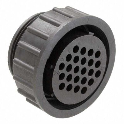 24 Position Circular Connector Plug Housing Free Hanging (In-Line) Coupling Nut - 1
