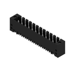 12 Position Terminal Block Header, Male Pins, Shrouded (4 Side) 0.138