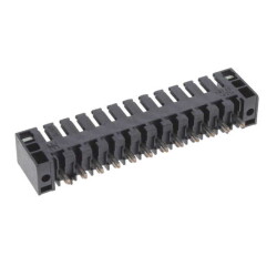 12 Position Terminal Block Header, Male Pins, Shrouded (4 Side) 0.138