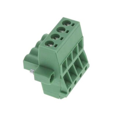 4 Position Terminal Block Plug, Female Sockets 0.200