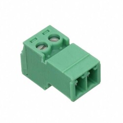 2 Position Terminal Block Plug, Male Pins 0.150