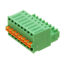 8 Position Terminal Block Plug, Female Sockets 0.098