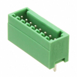 8 Position Terminal Block Header, Male Pins, Shrouded (4 Side) 0.098