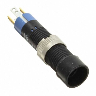 Pushbutton Switch SPST-NO Standard Panel Mount, Front - 1