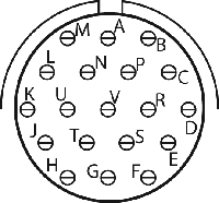 19 Position Circular Connector Plug, Female Sockets Crimp - 2
