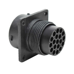 19 Position Circular Connector Receptacle Housing Panel Mount - Amphenol Sine Systems Corp (1)