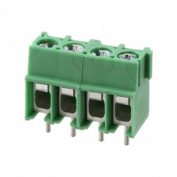 4 Position Wire to Board Terminal Block Horizontal with Board 0.197