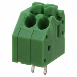 2 Position Wire to Board Terminal Block 45° (135°) Angle with Board 0.138