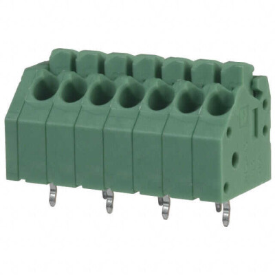 7 Position Wire to Board Terminal Block 45° (135°) Angle with Board 0.138